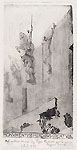 ERNESTO BAZZARO, Monumentum Heroibus Dicatum, etching, signed in pen and dedicated